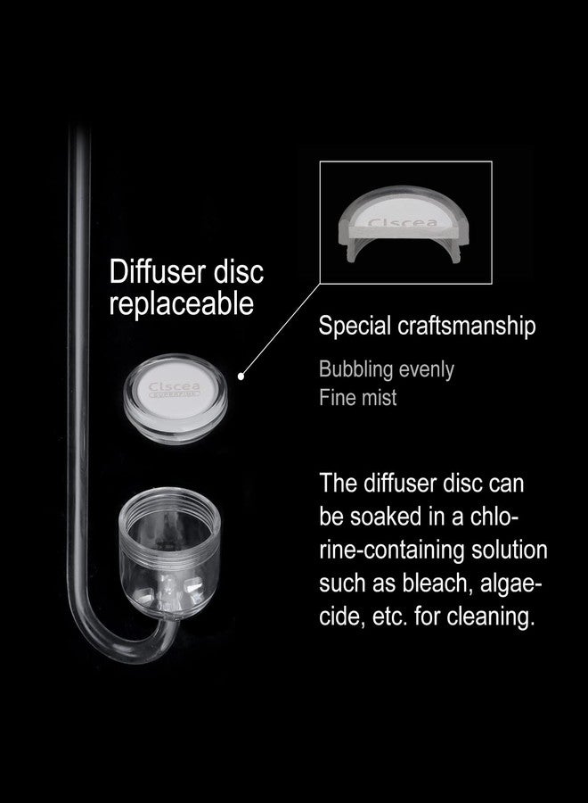 Clscea Acrylic CO2 Diffuser with Integrated Bubble Counter for Aquarium Plants (S) - Image 2